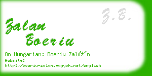 zalan boeriu business card